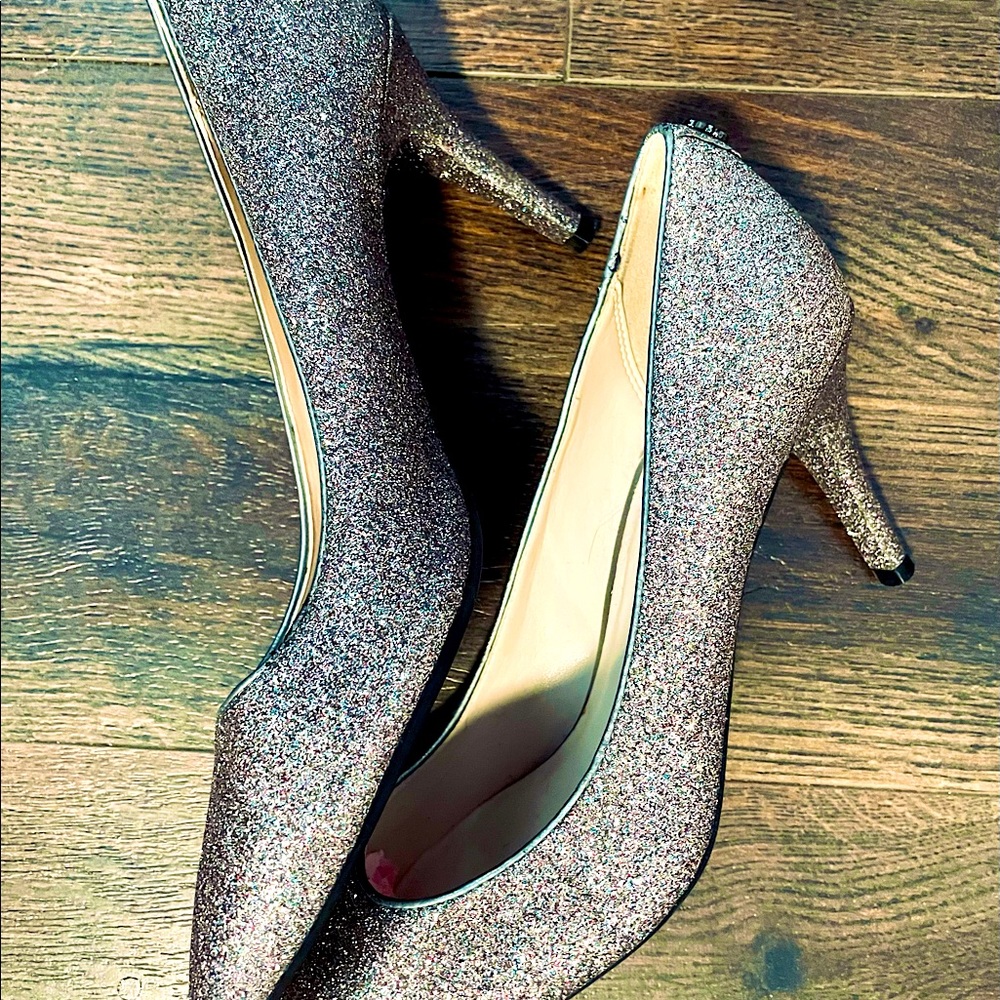 Rainbow sparkle heels